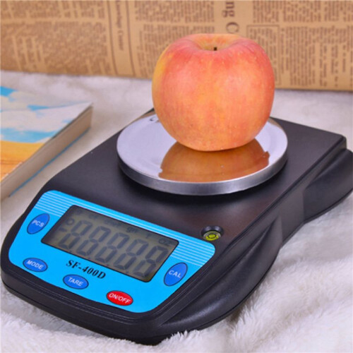 3X SF-400D Analytical Balance Laboratory Electronic Digital Scale Kitchen Scale 500G/0.01G Black 2
