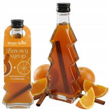 Vinter Appelsin Sirup med Kanel 200 ml Flaske Juletræ til Te