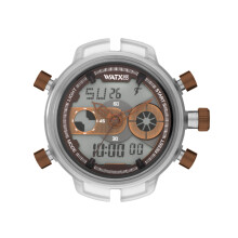 WATXANDCO RWA2720 rannekello. Laatikko, ruskea. Unisex.