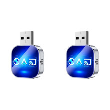 2X 3-in-1 Draadloze Carplay Mirror Link Carplay Android Auto USB-Dongle-Adapter AI Box Bekabelde Carplay Naar Draadloos B