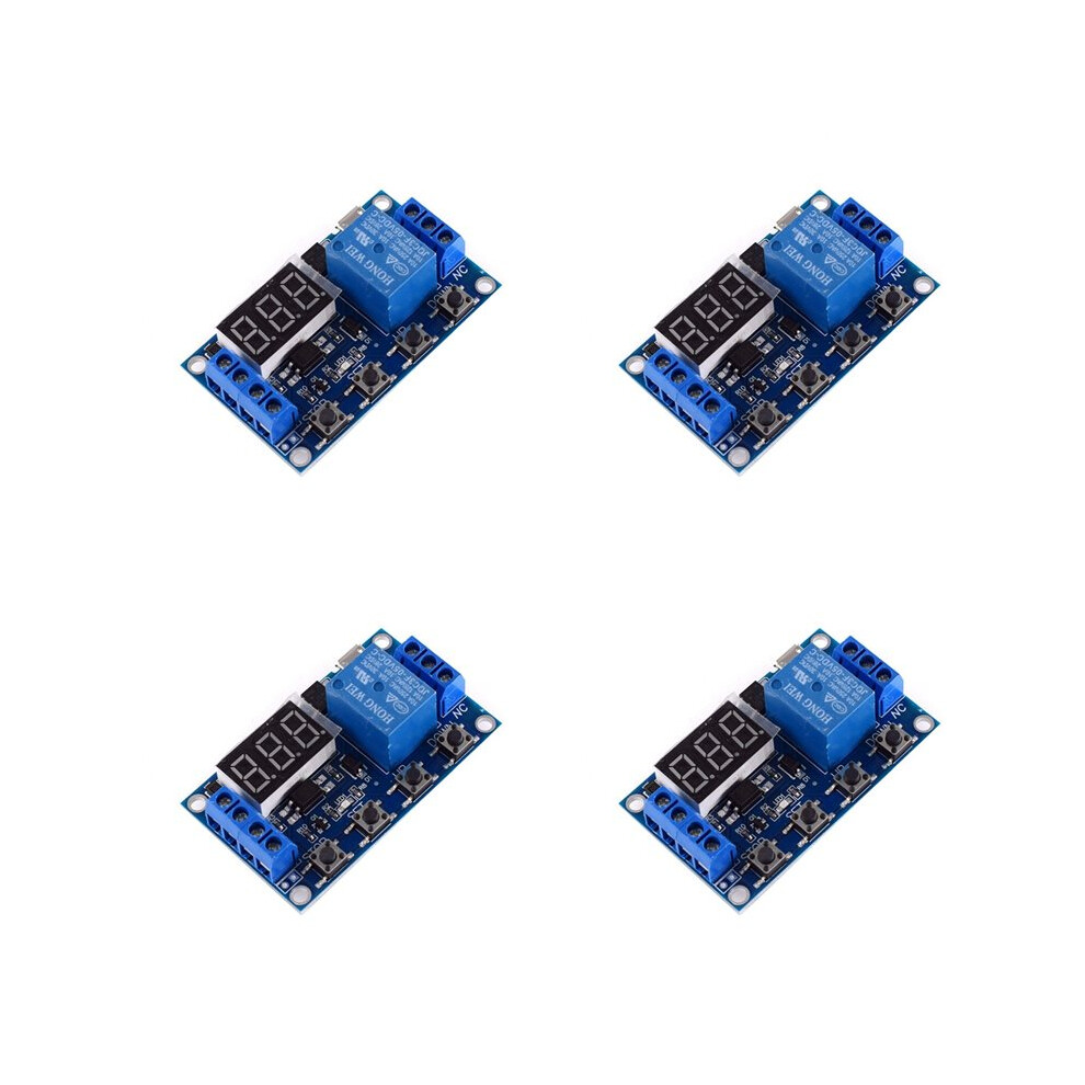 4X 6-30V Support Micro-Usb 5V Led Display Automation Cycle Delay Timer Control Off Delay 6V 9V 12V 24V 6031409425044