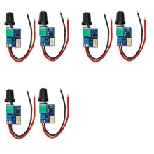 6 Cartes Contrôleur de Vitesse de Ventilateur PWM 4 Broches 12 V avec Interrupteur à Bouton, Équipement Électrique pour Ventilateurs de Boîtier