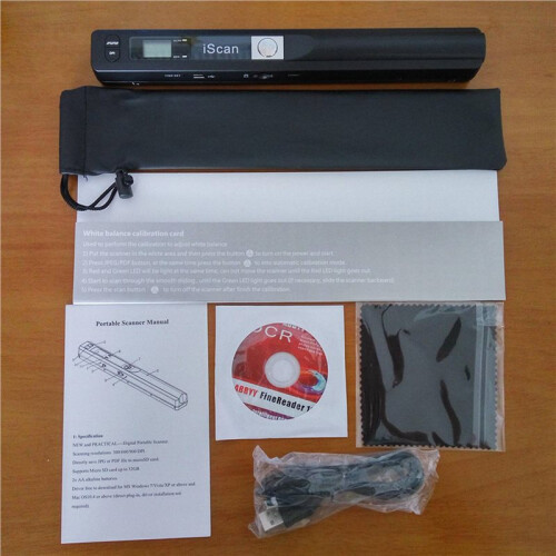 2X Scanner Portatile 900 DPI Scanner per Documenti A4 Display LCD Supporta Formati JPG/PDF Ideale per Libri e Immagini 2