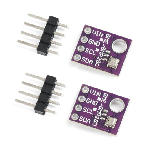4PCS BME280 5V Sensor Module Atmospheric Pressure Temperature Humidity Sensors I2C SPI Breakout GY-BME280 1