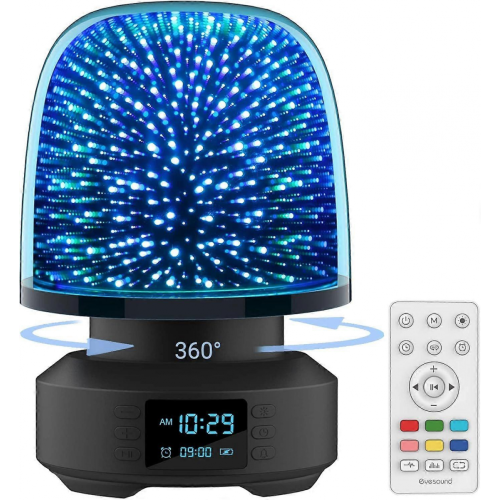 Ηχείο Bluetooth με νυχτερινό φως, Ξυπνητήρι Bluetooth με δυνατότητα ρύθμισης φ