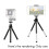 3X   Portable Tripod Adjustable  Tripod Aluminum Alloy for  Camera Projector Black 5