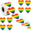 500 τεμάχια αυτοκόλλητα υπερηφάνειας Lgbtq, αυτοκόλλητα ουράνιου τόξου 2
