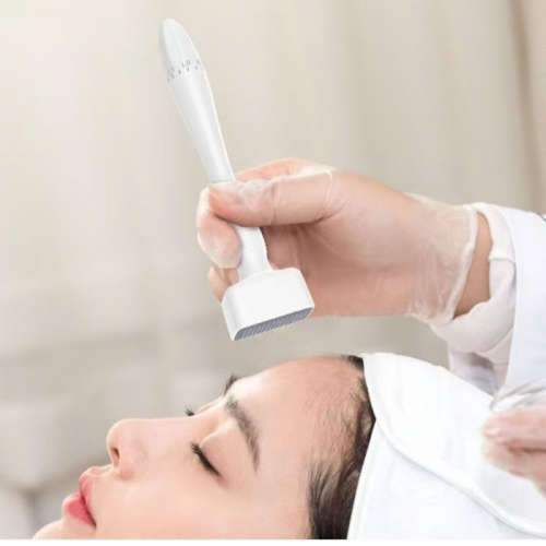 Ρυθμιζόμενη σφραγίδα Microneedle Derma για επιδιόρθωση ουλών ακμής προσώπου 1