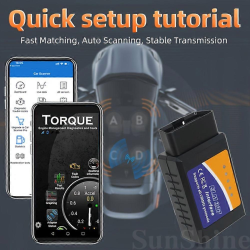 Bluetooth ELM327 OBD2 Scanner V1.5 - Διαγνωστικό εργαλείο αυτοκινήτου για Android /IOS, αν 1