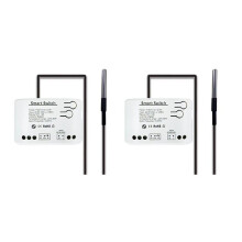 2X Interruttore Zigbee Intelligente Tuya con Sensore di Temperatura Relè Zigbee A Contatto Asciutto Passivo Funziona con Home Assistant AC 85-250 V