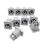 40PCS Powercon Connector 3 Pins 20A 250V Power Speaker Panel Socket Female for LED Screen Stage Lighting,Grey 2