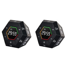 2X Pomodoro Timer, Productivity Timer,3, 5, 15, 30, 45, 60 Minute Preset Countdown Timer, Management Tool