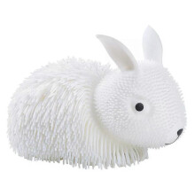 (White Longhair Rabbit) TPR Stress Pinch Joy Kids Stress Pull Toy Long Hairball Soft Silicone Vent Gift