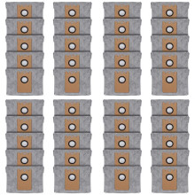 40 Stuks Stofzakken voor RoboVac L35 Hybrid LR30 Hybrid LR20 Auto-Leeg Station, met Actieve Koolstofstof