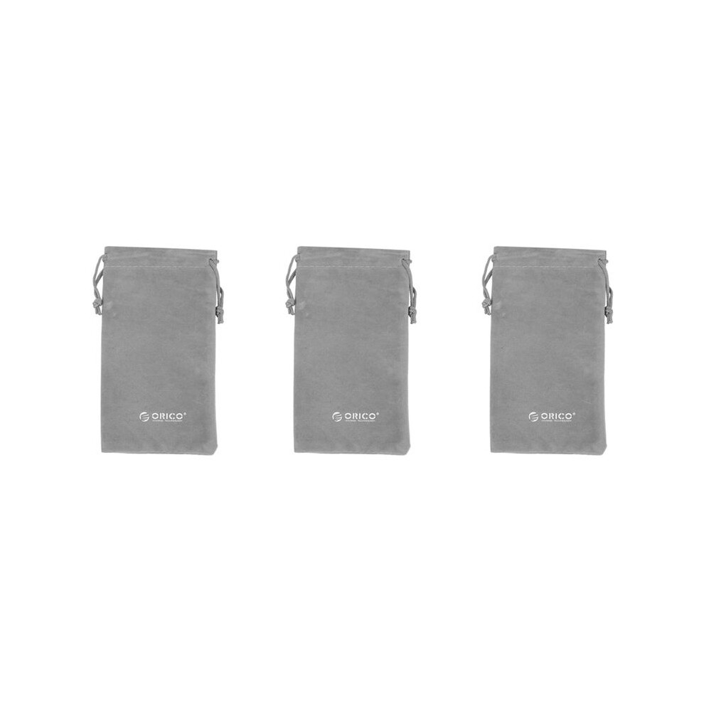 Photos - Studio Lighting 3X Orico 180X100mm Mobile Phone HDD Gray Bag Storage for USB Charger USB Cable Power Bank Phone Storage Box Case
