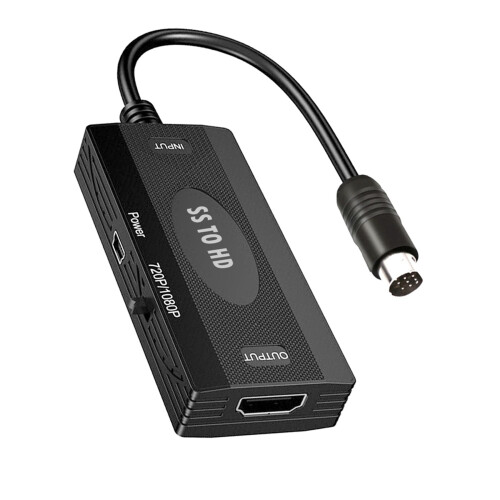 2X Convertitore Portatile Compatibile da SS A  per Adattatore TV HD per Console  Saturn 1