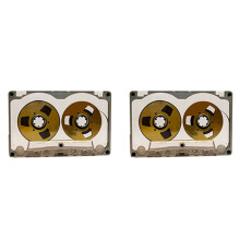 2X 55 Minute Blank Tape Disk Double-Sided Metal Small Open Disk Blank Cassette Tape Tape Disk, E