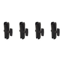 4pcs 15CM Length Aluminium Alloy Double Socket Arm for RAM with 1.5 Inch Base Mount Motorcycle Camera Extension Arm