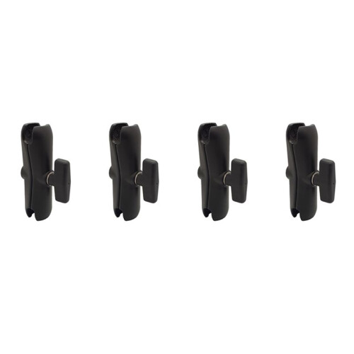 4X Braço de Soquete Duplo de Liga de Alumínio de 15 cm de Comprimento para RAM com Suporte de Bola de 1,5 Polegadas para Montagem em Base de