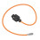 2X DT-BMD D-Tap to 2-Pin BMPCC Power Cable 60cm 180Rotatable with Braided Wire 3