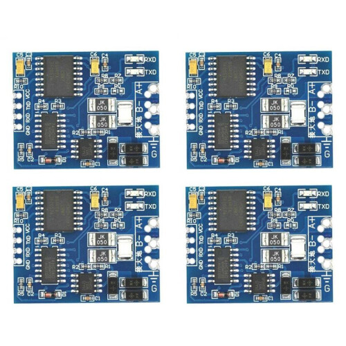 4X 3.3V 5V TTL UART para RS485 Módulo Conversor de Interface Isolada de Porta Serial de Chip Único UART Industrial
