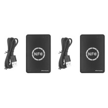 2X Lector/Escritor de Chip Inteligente RFID NFC de 125 KHZ y 13,56 MHZ, Copiadora, Duplicadora de Etiquetas RFID, Clonación de Identificación, IC,