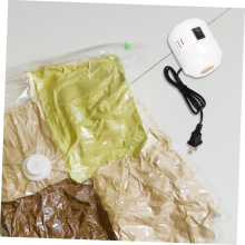Pompa a vuoto elettrica per sacchi a compressione - Sigillatrice ad aria portatile per la conservazione domestica, organizer