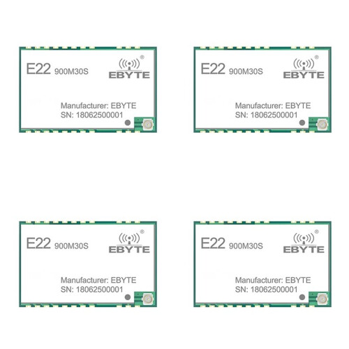 4X EBYTE SX1262 LoRa Module 32MHz High-Precision TCXO E22-900M30S 850-930MHz 30dBm 12km SPI Interface Module Low Power