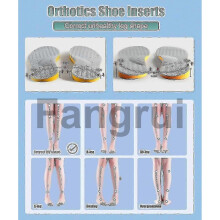 (Size 32 34, Grey) For Corrective Orthotic Insoles For Supination Foot Alignment Relief Inserts