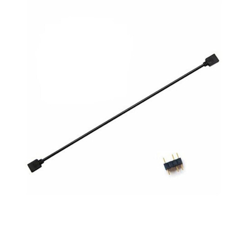 6X 5V 3-Pin Extension Cable for Computer Motherboard Hub Cable Connection Extension ARGB Splitter, Black 2