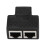 2 Port RJ45 Splitter Adapter LAN Network Ethernet Extender Connector Plug Lot 5pcs 1
