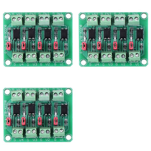 3X 817 Optocoupler 4 Channel Voltage Isolation Board Voltage Control Switching Driver Module Optical Isolation Module
