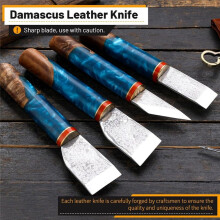 Cuchillo para Cuero, Cuchillo para Cortar, Cortador de Cuero, Herramienta para Cortar Cuero, para Trabajar el Cuero, Cortar Cuero, Bricolaje,