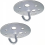 Metal Round Base Ceiling Hook 90mm Heavy Duty Chandelier Hook Fitting,2 Pieces 1