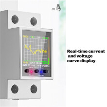 2X GR2P 100A Electricity Meter Tuya WiFi Din Rail Power Meter Digital Display Monitor Voltage Curve Ammeter