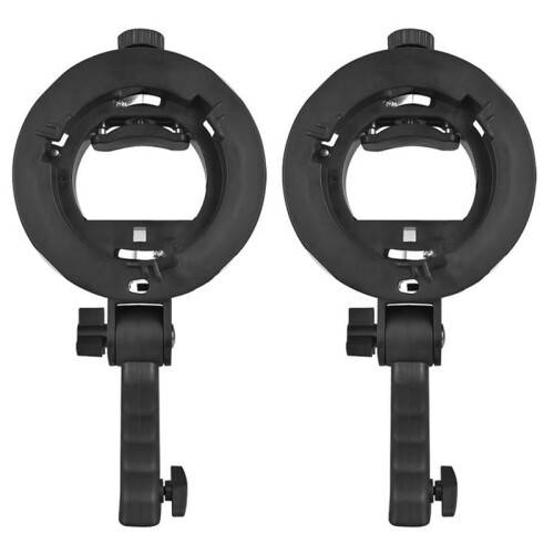 2X Type de Support Bowens Mount pour Flash Light Speedlite Snoot Softbox V850II 860II AD200Pro Holder