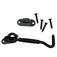 Cabin Hook 201 Stainless Steel Door Hook Black Coated Cabin Hook Versatile Cabin