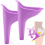 2 Pcs Portable foldable silicone female urinal - Travel bar 1