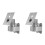 2X Wall-Mounted Bracket Face Recognition Machines Access Control Multi-Angle Adjustment Universal Aluminum Alloy Base 1