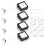 8 Pack 6.5ft Retractable Remote Control Tether with Adjustable Locking Cord, TV Remote Finder and Security Lanyard 2