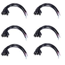 60Pcs 12V Power Plug Female Jack Plug Connector Cable 5.5X2.1mm with Cord Cable 15CM for CCTV LED Strip Light