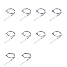 10X Steel Temperature Probe Pt100 RTD Sensor Cable 2M 98 mm 3 Wires -50 - 400 Celsius
