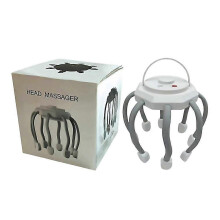 (White Upgrade) For Multifunctional Octopus Head Massager With Builtin Vibrations For Stress Relief