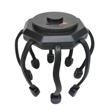 (Black Basic) For Multifunctional Octopus Head Massager With Builtin Vibrations For Stress Relief