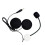 2X Motorcycle Helmets Intercom Mic Headset 2 Speakers 32Ω Microphone for Half-Motorcycle Helmet Straight Plug 6