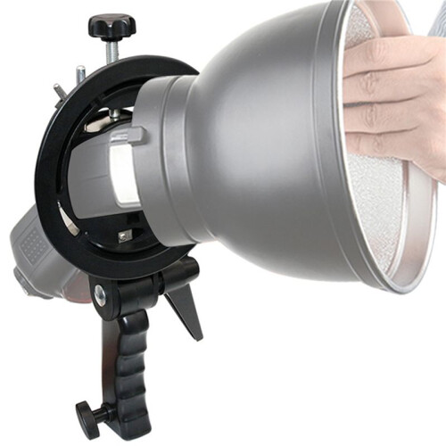 2X Type de Support Bowens Mount pour Flash Light Speedlite Snoot Softbox V850II 860II AD200Pro Holder 1