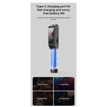 4X Contactloze Alcoholtester, Zeer Nauwkeurige Blaastest met Groot HD-Scherm, LED-Lichtindicator, Zaklampfunctie