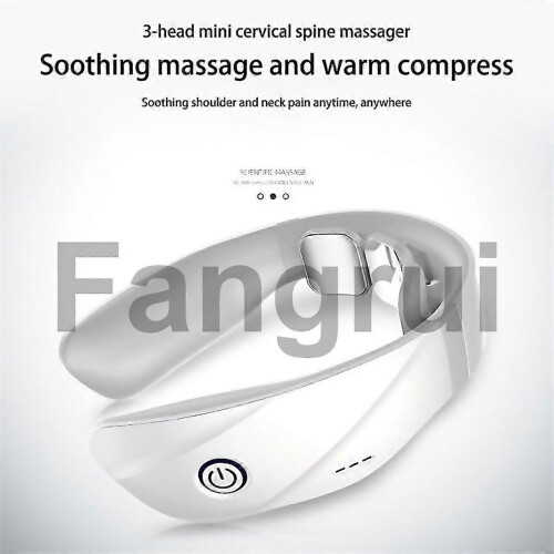 (basic ceramic white) For Electric Cervical Neck Massager Pulse Body Shoulder Muscle Relax Relieve 1