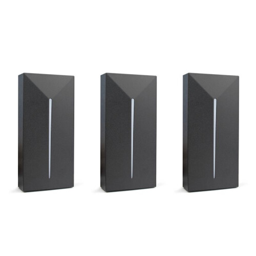 3X Access Control Card Reader Small Wiegand Card Reader IP68 Waterproof Long Range RFID Card Reader, 13.56Mhz IC/MF