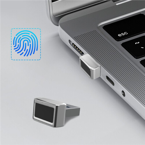 2X USB Fingerprint Reader Module for Windows 7 10 11 Hello Biometric Scanner Padlock for Laptops PC Fingerprint Unlock 2